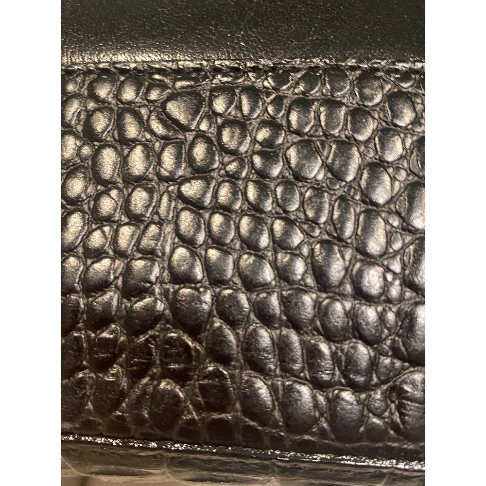 Brahmin Kendal Adjustable Strap Leather and Croc Embossed Shoulder Bag - Picture 13 of 14